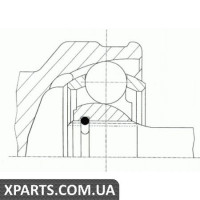 Шарнір приводного валу (ШРУС), к-кт. GKN 24733