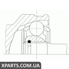 Шарнир приводного вала (ШРУС), к-кт. GKN 20322