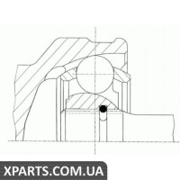 Шарнір приводного валу (ШРУС), к-кт. GKN 21947