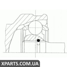 Шарнир приводного вала (ШРУС), к-кт. GKN 21947