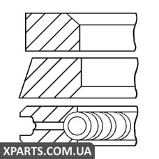 Комплект кілець на поршень GOETZE 0843320600