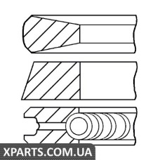 Комплект кілець на поршень GOETZE 0842160000