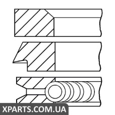 Комплект кілець на поршень GOETZE 0828390000