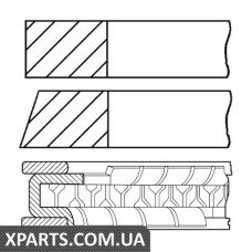 Комплект кілець на поршень GOETZE 0843940000