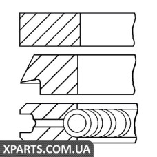 Комплект кілець на поршень GOETZE 0843930000