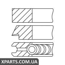 Комплект кілець на поршень GOETZE 0814830000
