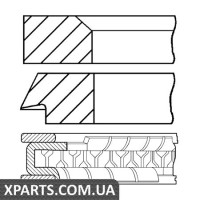 Комплект кілець на поршень GOETZE 0830710000