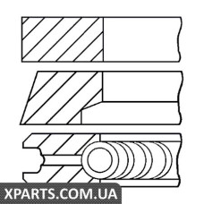 Комплект кілець на поршень GOETZE 0811800000