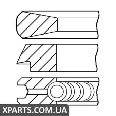 Комплект колец на поршень GOETZE 0810820000