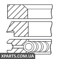 Комплект кілець на поршень GOETZE 0840620700