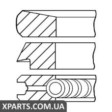 Комплект кілець на поршень GOETZE 0810701100
