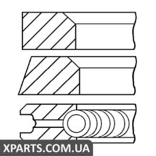 Комплект кілець на поршень GOETZE 0832240000