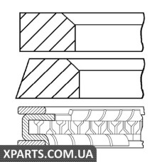 Комплект кілець на поршень GOETZE 0815420000