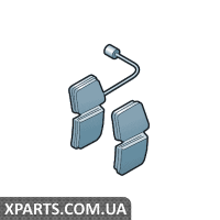 1 комплект гальмівних колодок для дискових гальм VAG 3D0698151A