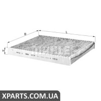 Фільтр, повітря у внутрішньому просторі KNECHT LAK182