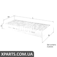 Фільтр, повітря у внутрішньому просторі KNECHT LAK1157S