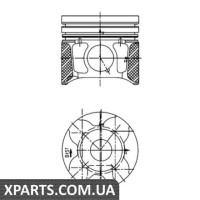 Поршенькомплект CITROEN/PEUGEOT/FORD BerlingoC2C3C4JumpyXsaraFocusC-MaxPartner207308407 Kolbenschmidt 40179600