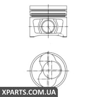 Поршень VW 81.01 BPW/BMM/BMP/BSS/BWW/CBHA CYL 3-4 KS Kolbenschmidt 40409600