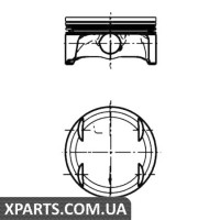 Поршень у комплекті на 1 циліндр, STD KOLBENSCHMIDT 40348600