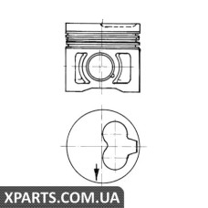 Поршень у комплекті на 1 циліндр, 2-й ремонт (+0,50) KOLBENSCHMIDT 91386620