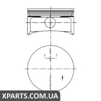 Поршень у комплекті на 1 циліндр, STD KOLBENSCHMIDT 99741601