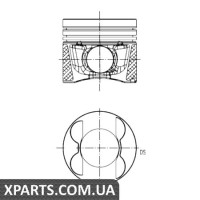 Поршень у комплекті на 1 циліндр, 1-й ремонт (+0,25) KOLBENSCHMIDT 40809610