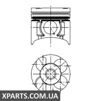 Поршень у комплекті на 1 циліндр, STD KOLBENSCHMIDT 40392600