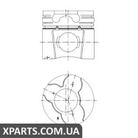 Поршень у комплекті на 1 циліндр, STD KOLBENSCHMIDT 97412700