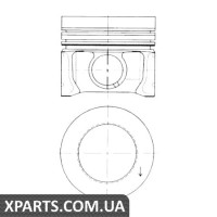 Поршень у комплекті на 1 циліндр, STD KOLBENSCHMIDT 41095600