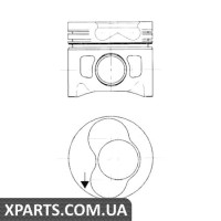 Поршень у комплекті на 1 циліндр, STD KOLBENSCHMIDT 99742700