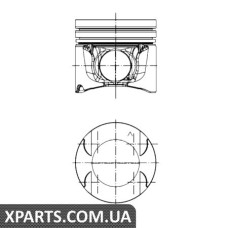Поршень в комплекте на 1 цилиндр, 2-й ремонт (+0,50) KOLBENSCHMIDT 40262620