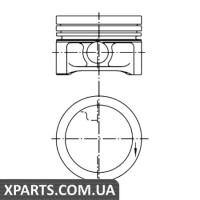 Поршень у комплекті на 1 циліндр, 1-й ремонт (+0,25) KOLBENSCHMIDT 99455610