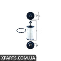 Фільтр масляний MB C-class III W204W221S212W212 OM642M276M278 11- Mahle OX814D