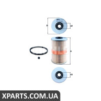 Фільтр паливний Nissan Opel Renault VW Mahle KX204D