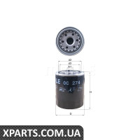 Фільтр масляний Mitsubishi Hyundai Mahle OC274