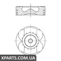 Поршень у комплекті на 1 циліндр, STD MAHLE 0222600