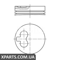 Поршень у комплекті на 1 циліндр, 4-й ремонт (+1,00) MAHLE 0298213