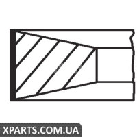 Комплект кілець на поршень MAHLE 03996N0