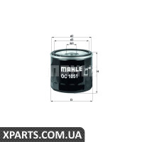 Фільтр масляний FORD/MAZDA/VOLVO Mahle OC1051