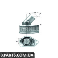 Термостат Chevrolet Lacetti/Evanda/Nubira 1.4-2.0i 00- Mahle TI987