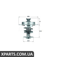 Термостат Fiat Scudo/Citroen Berlingo 1.9D/2.0JTD Mahle TX6783D