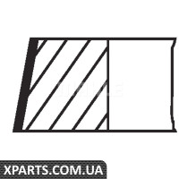 Кільця поршневі FIAT 13i 99- Mahle 00970N0