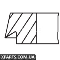 Кільця поршневі BMW 3E30/36/5E28/34 M20/M40 1.6/2.5/2.7i 81-94 84.00mm/STD 1.5-1.75-3 Mahle 08121N0