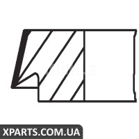 Кільця поршневі Renault Laguna I/Megane I 1.8-2.0 93-03 82.7mm/STD 1.5-1.75-3 Mahle 02162N0