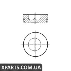 Поршень FIAT 9480 2.8TD Euro 2 98трапециевидный шатун Mahle 0098901