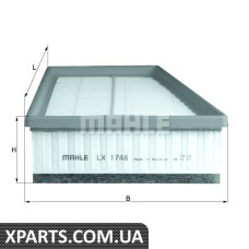 Фільтр повітря Renault Mahle LX1748