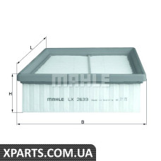 Фільтр повітряний Mahle LX2633