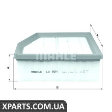 Фільтр повітряний VW Mahle LX934