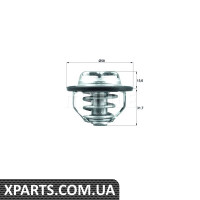 Термостат Opel Vectra C 2.2 16V 02- Mahle TX12282