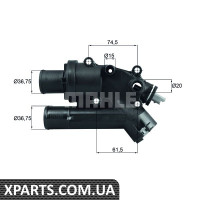 Термостат Citroen C5/C8/Peugeot 407/508 2.2HDi 0683 Mahle TH4683